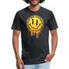 I'd rather be legkicking my friends smiley shirt - heather black