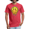 I'd rather be legkicking my friends smiley shirt - heather red