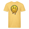 I'd rather be legkicking my friends smiley shirt - pastel yellow