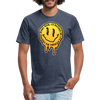 I'd rather be legkicking my friends smiley shirt - heather navy