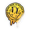 Smiley Sticker - transparent glossy