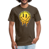 I'd rather be legkicking my friends smiley shirt - heather espresso