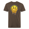 I'd rather be legkicking my friends smiley shirt - heather espresso