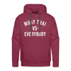 Muay Thai vs Everybody Adult Hoodie - burgundy