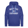 Muay Thai vs Everybody Adult Hoodie - royal blue