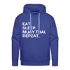 eat sleep muay thai Adult Hoodie - royal blue