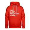 eat sleep muay thai Adult Hoodie - red