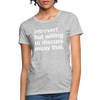 Introvert Muay Thai Women T-Shirt - heather gray