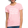 Introvert Muay Thai Women T-Shirt - pink