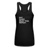 Eat Sleep Muay Thai Women’s Racerback Tank Top - black