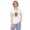 Rated M for Muay Thai Women's V-Neck T-Shirt - white