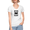 Rated M for Muay Thai Women's V-Neck T-Shirt - white