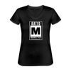 Rated M for Muay Thai Women's V-Neck T-Shirt - black