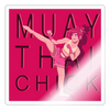 Muay Thai Chick Sticker - transparent glossy