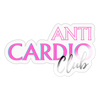 Anti Cardio Club Sticker - transparent glossy