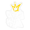 Clinch King Sticker - transparent glossy