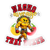 "Nacho Average Thai Boxer" Sticker - transparent glossy